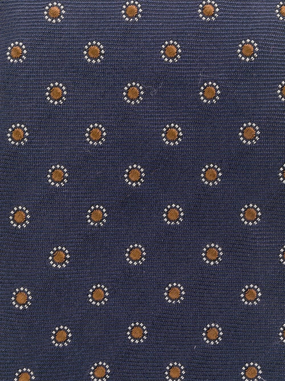 floral embroidered tie - 2