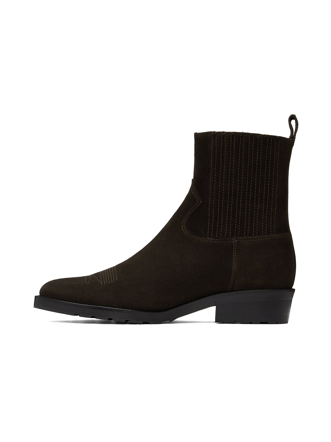 SSENSE Exclusive Brown Embroidered Chelsea Boots - 3