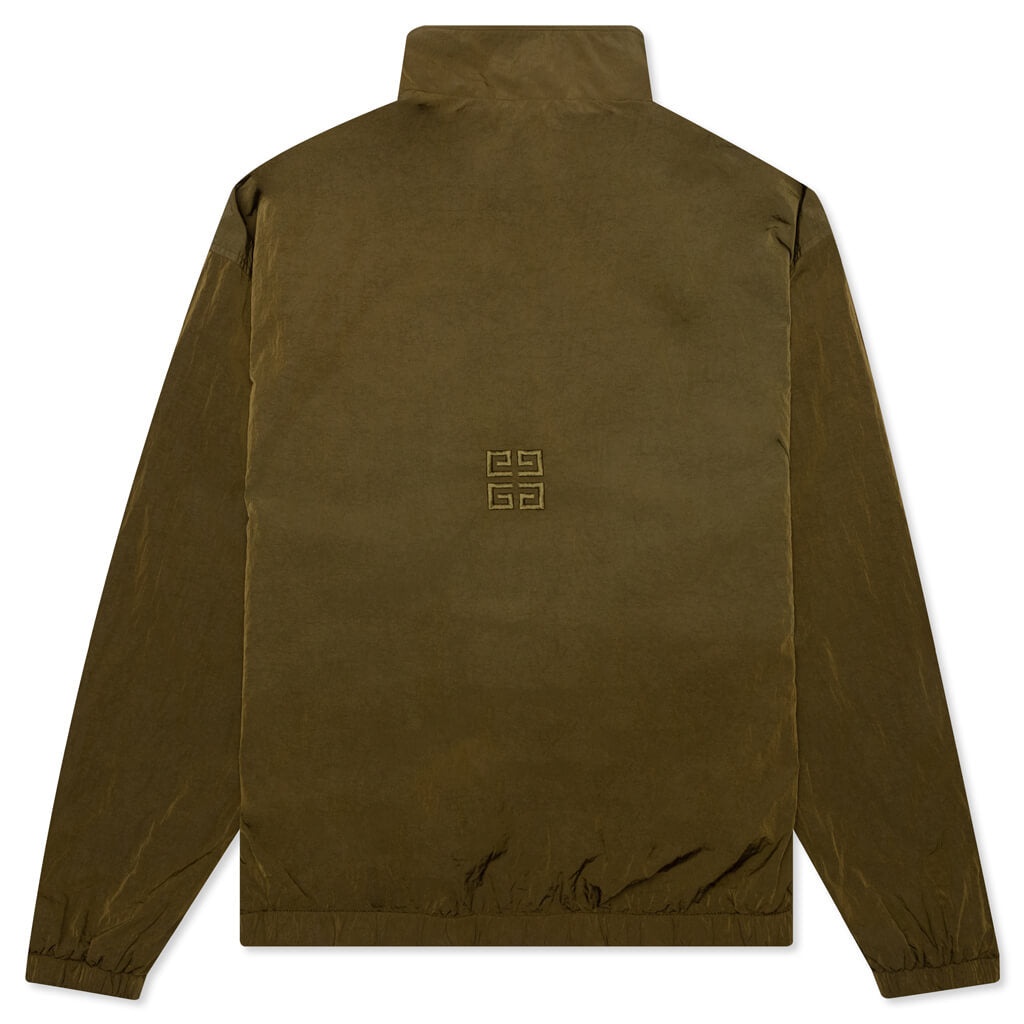 GIVENCHY GARMENT DYED EMBROIDERED JACKET - BOTTLE GREEN - 2
