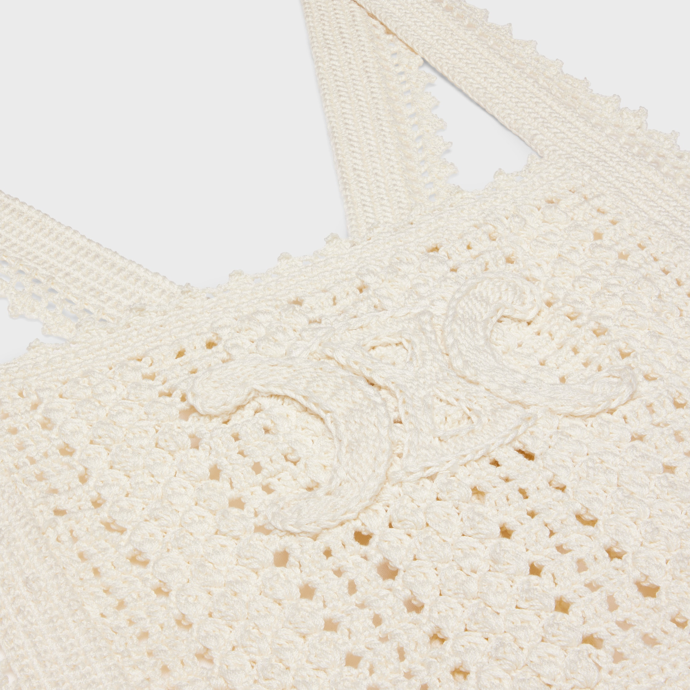 triomphe mini dress in crocheted cotton - 3