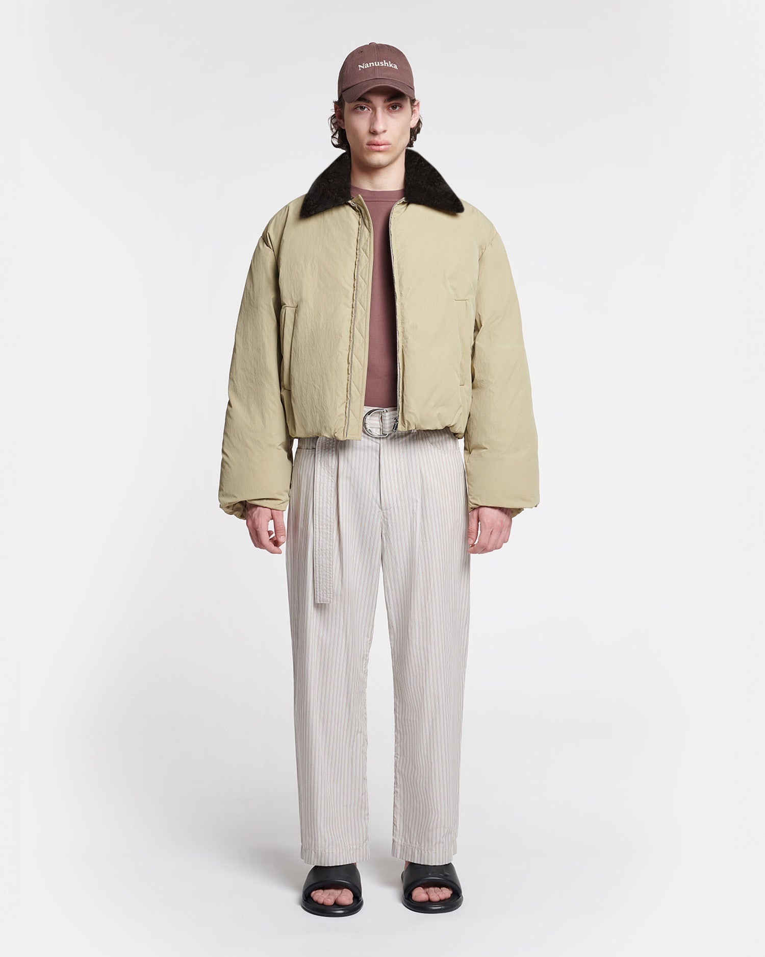 Faux Fur and Tech Nylon Jacket - 3