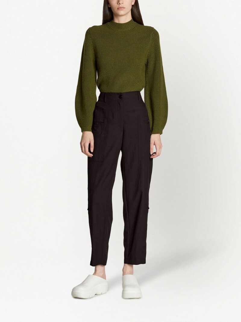 high-waisted tailored trousers - 2