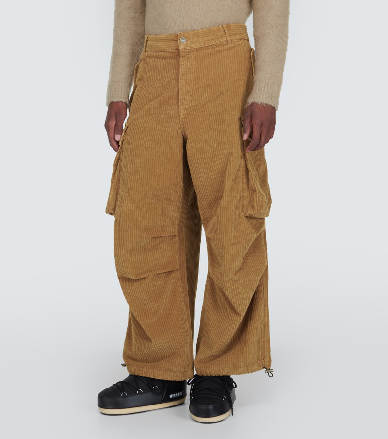 Velvet corduroy cargo pants 3