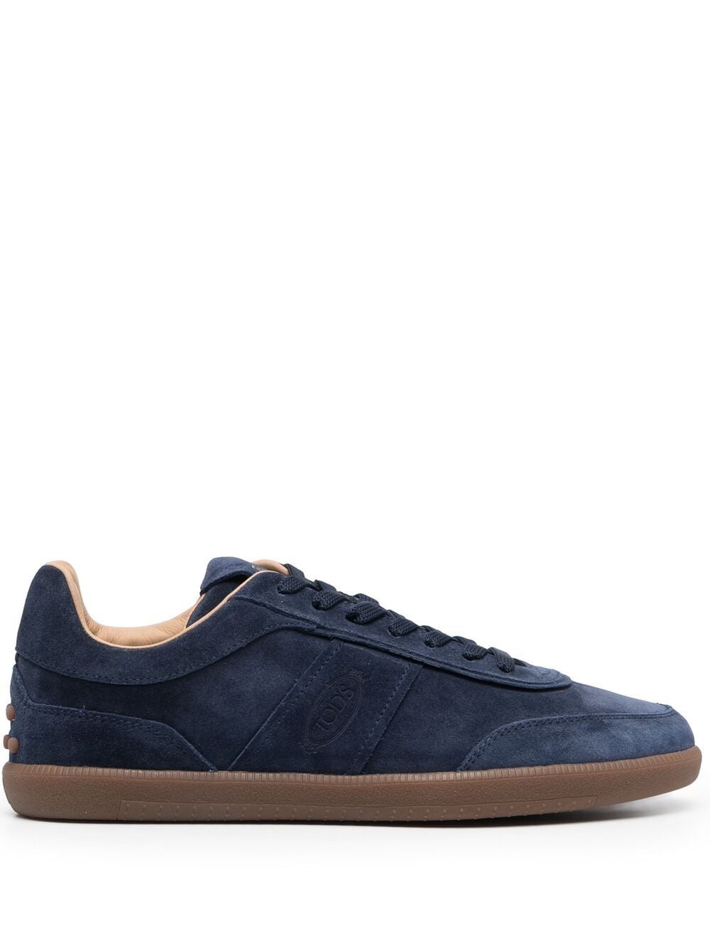 panelled low-top sneakers - 1