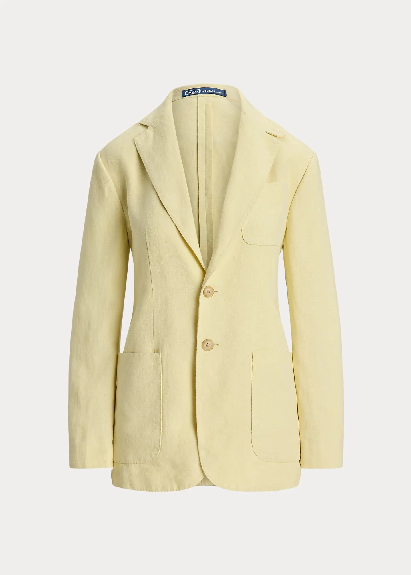 Single-Breasted Linen Blazer - 1
