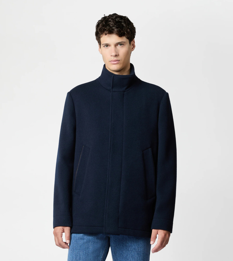 Tod's CABAN IN CASHMERE BLEND JERSEY - BLUE outlook