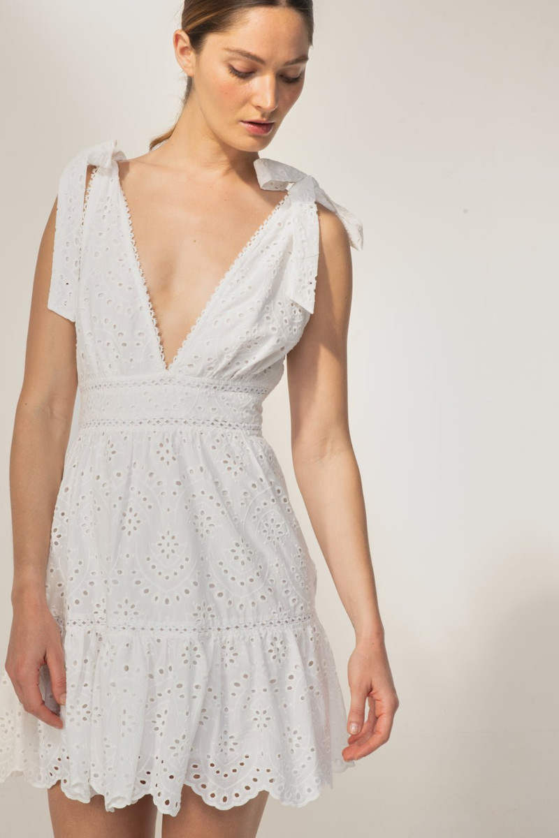 Mini Dress Cara - Natural White 3
