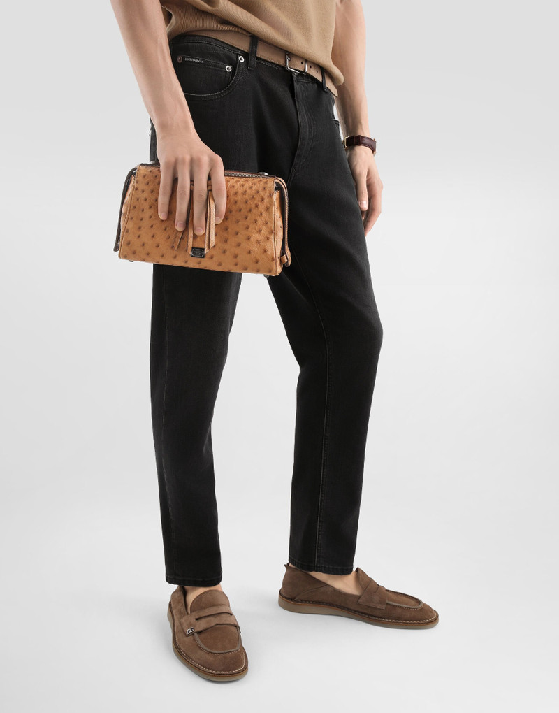 Dolce & Gabbana Vittoria ostrich leather bag outlook