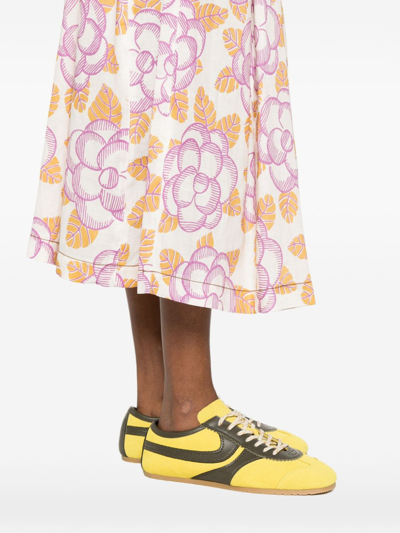 floral-print mid skirt 5