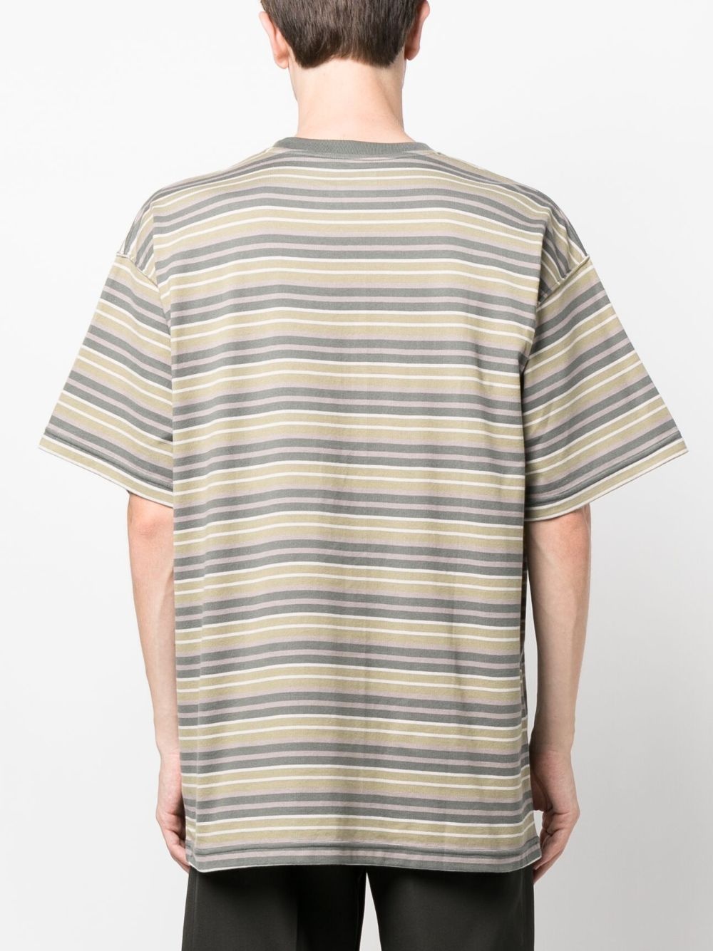 striped cotton T-shirt - 4