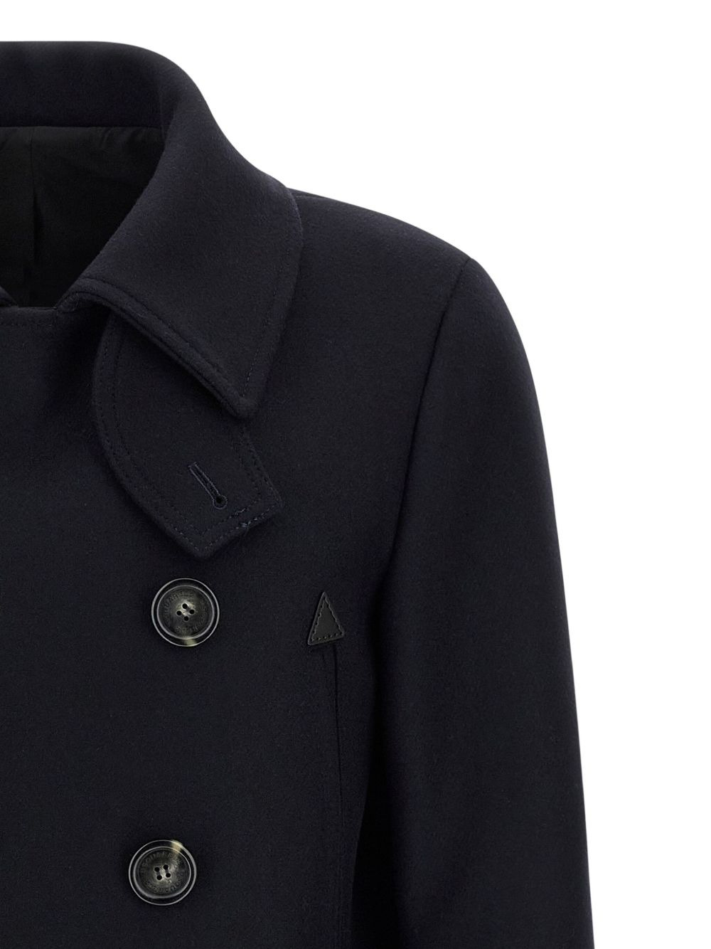 double-breasted wool coat - 3