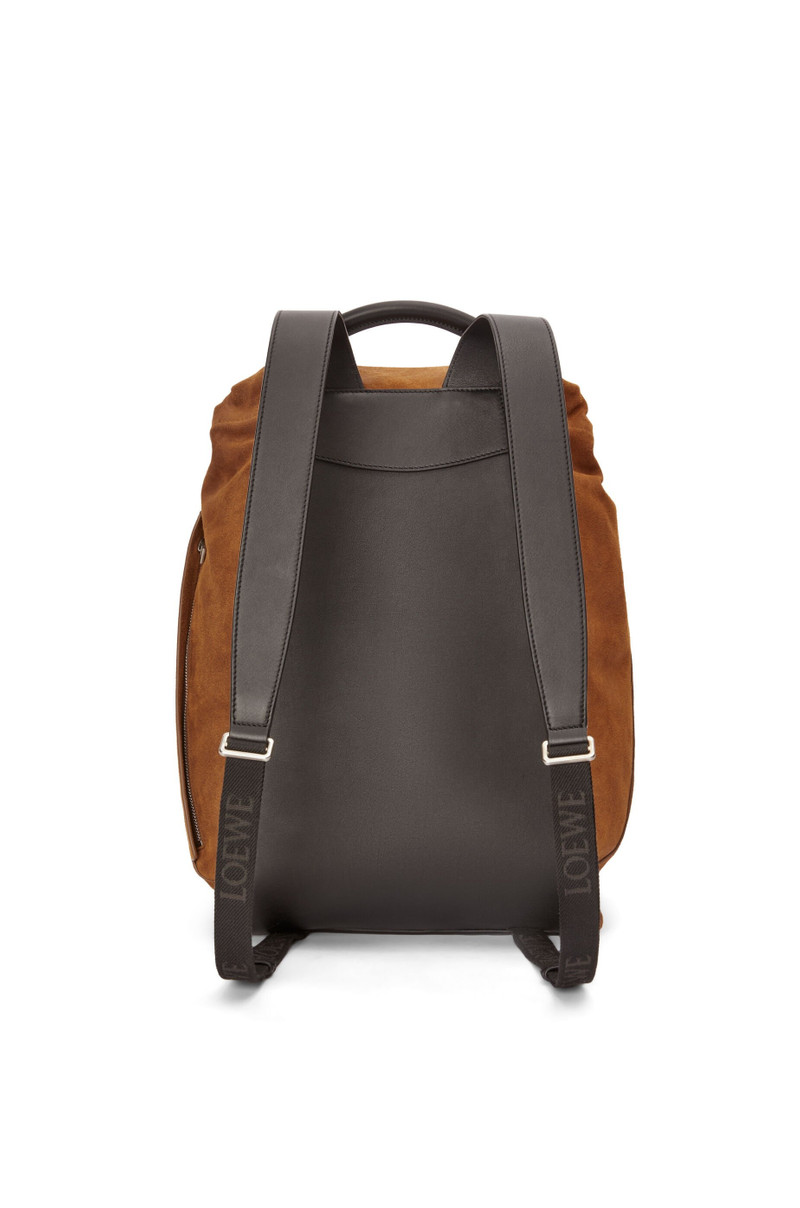 Flamenco backpack in pressed suede 3