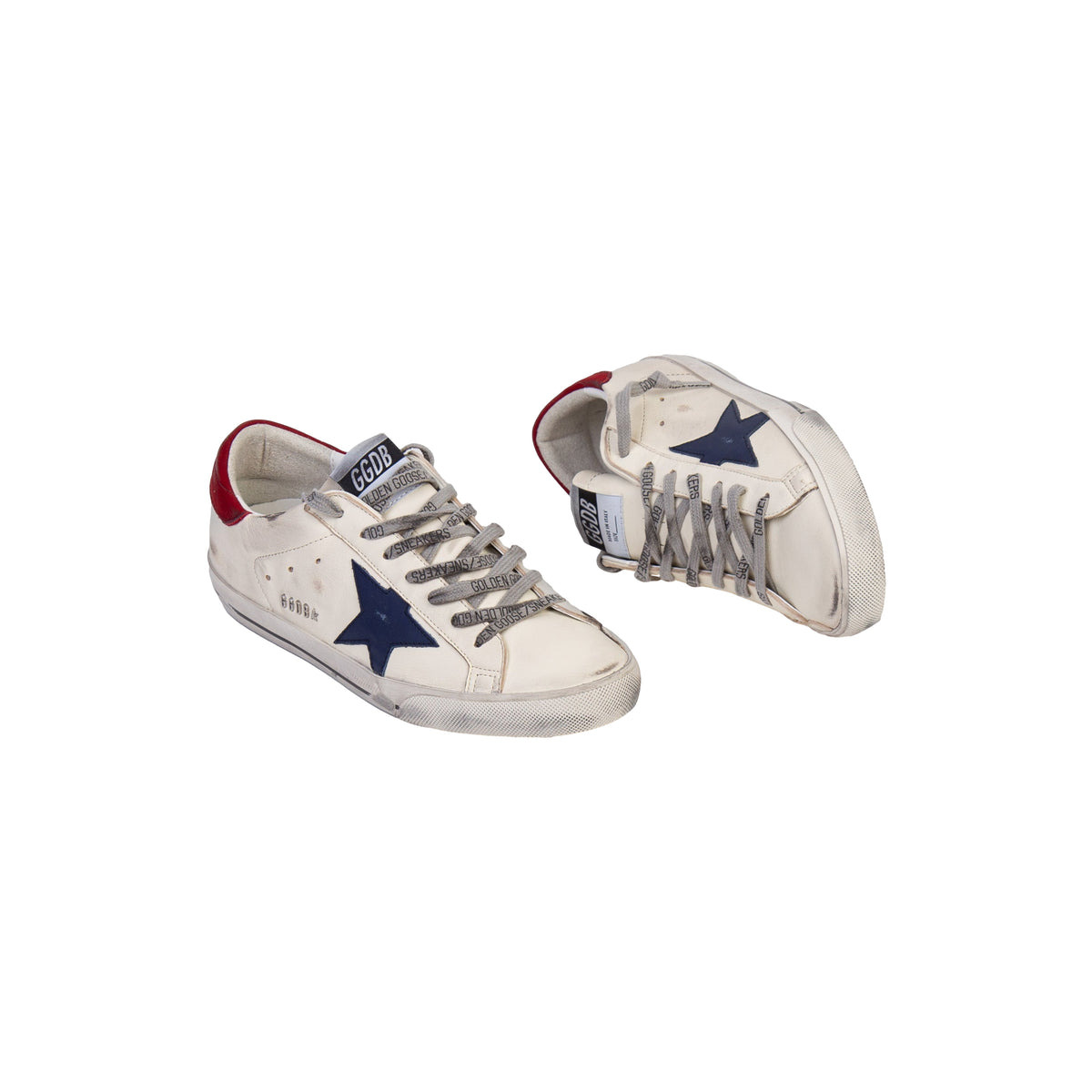 MEN'S SUPER STAR SNEAKERS (WHITE/BLUE/RED) - 2