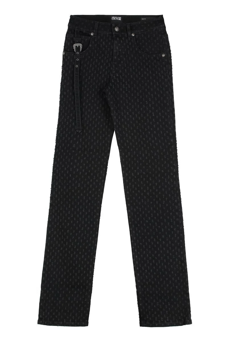 Versace Jeans Couture High-Rise Slim Fit Jeans - 1