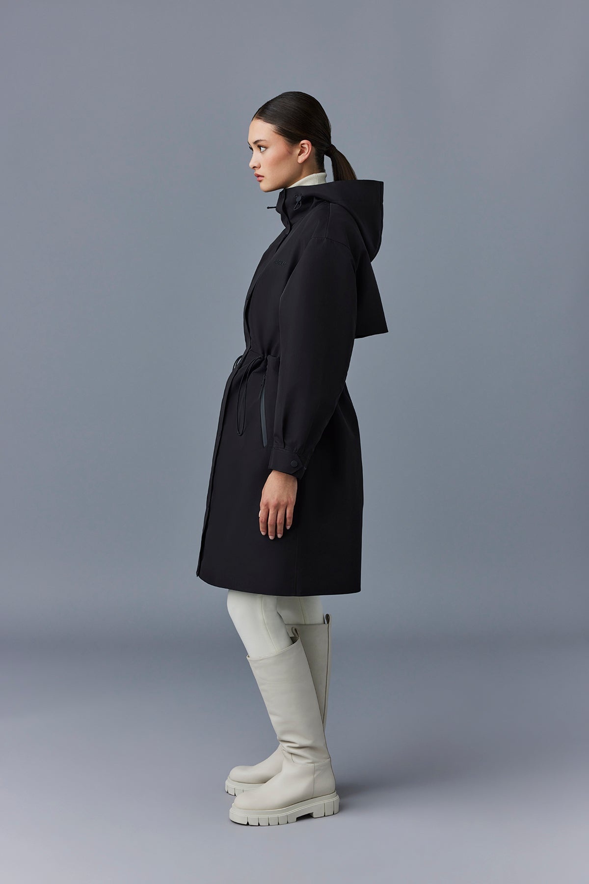 BREER-CITY Long 2-in-1 rain parka with removable liner - 3