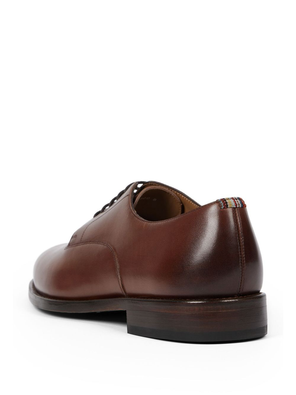lace-up leather derby shoes - 3