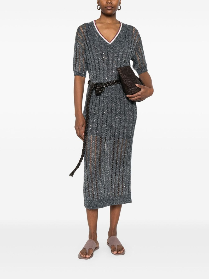 Brunello Cucinelli v-neck dress outlook