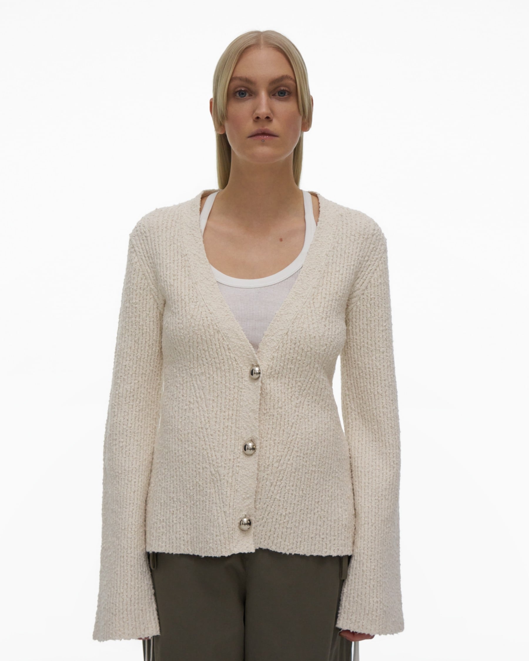 RIBBED CARDIGAN - 3
