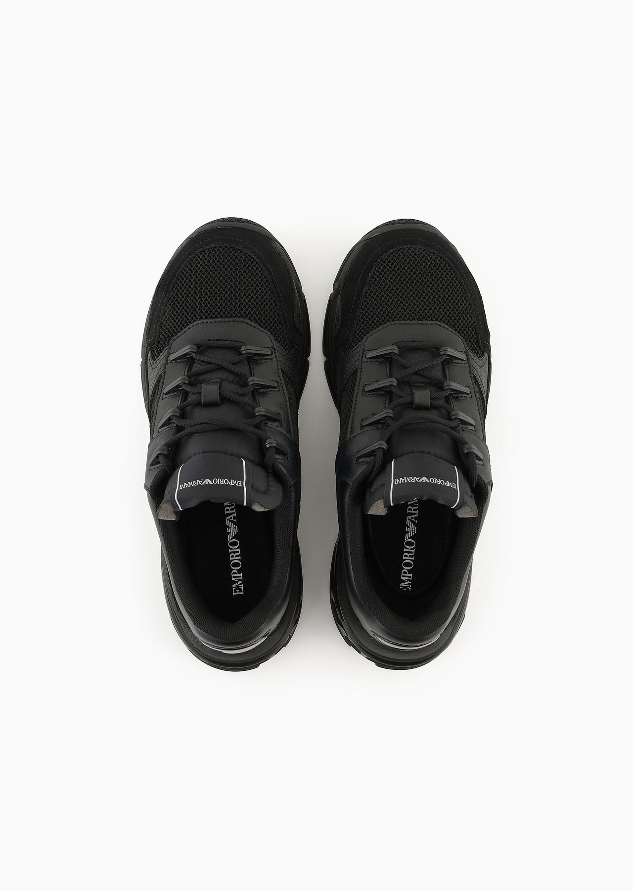 Suede sneakers with knit details - 3