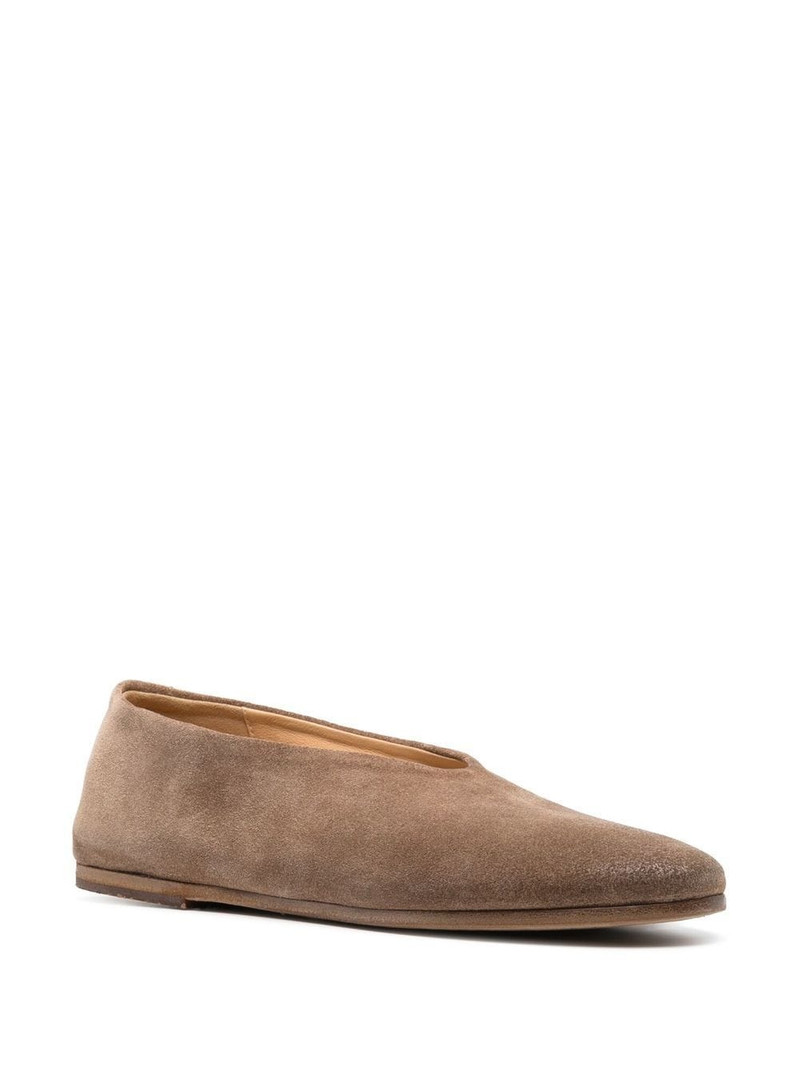 Marsèll suede almond-toe flats outlook