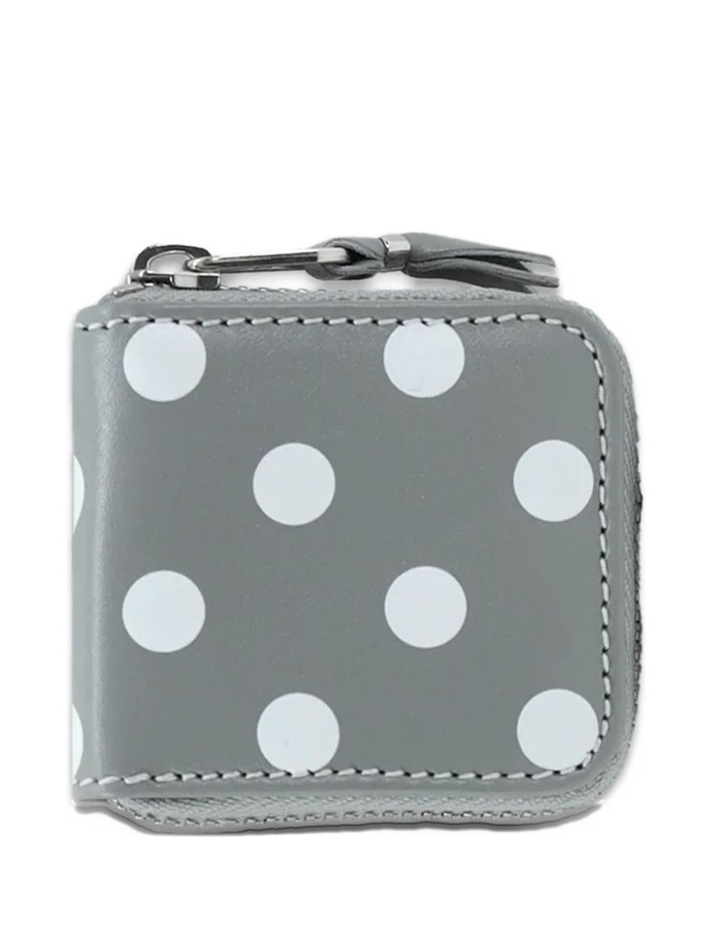 Leather Line Coin polka-dot pouch 1
