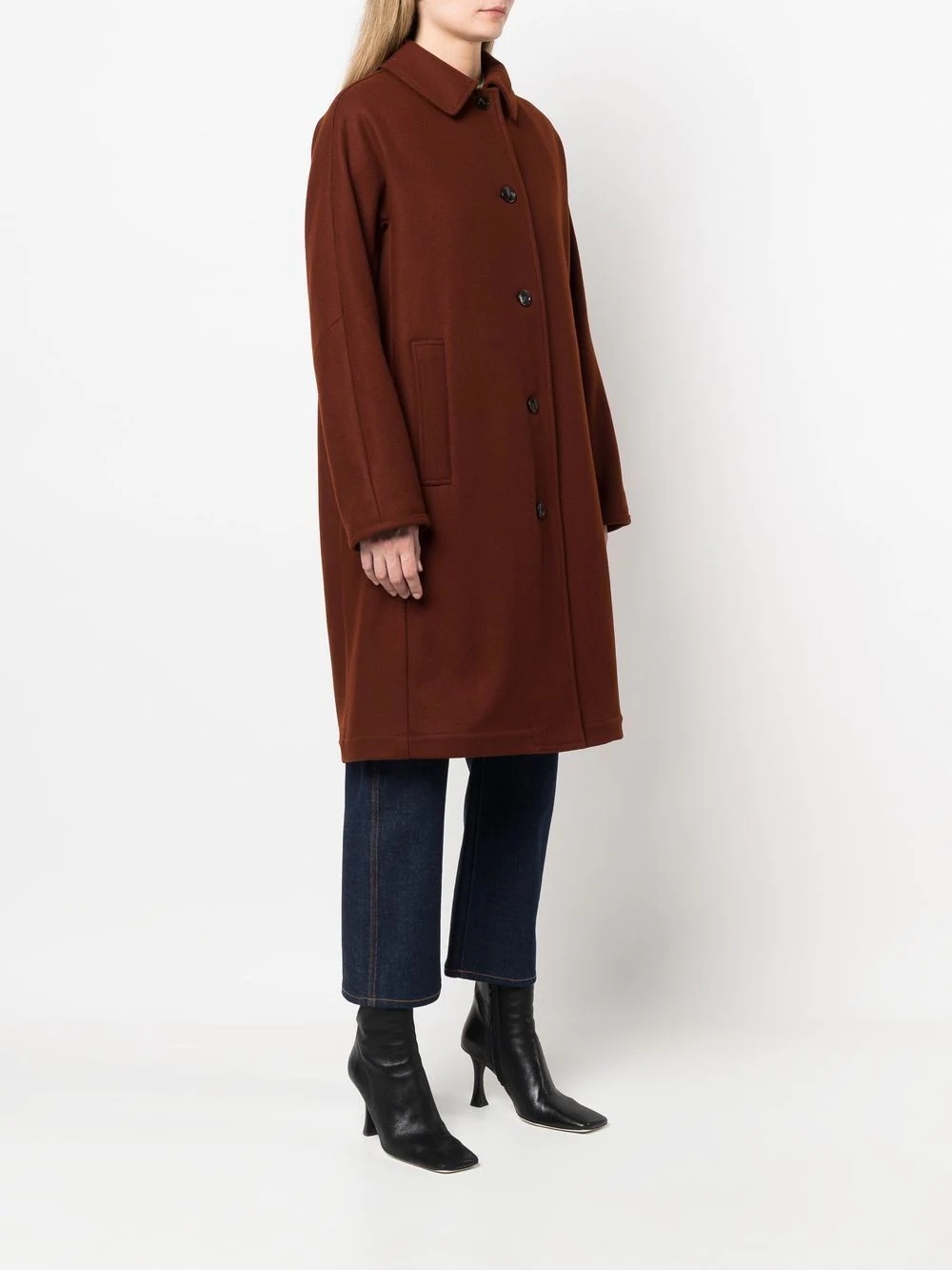 FAIRLIE Brown Wool Coat - 3