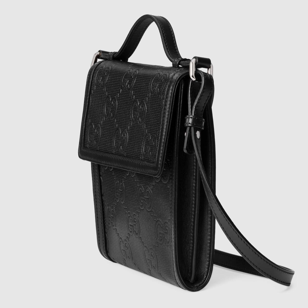 GG embossed messenger bag - 2