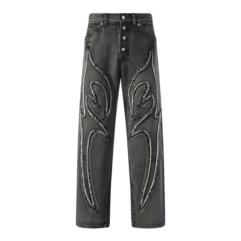 Thug Club Tribal Denim Pants in Black outlook