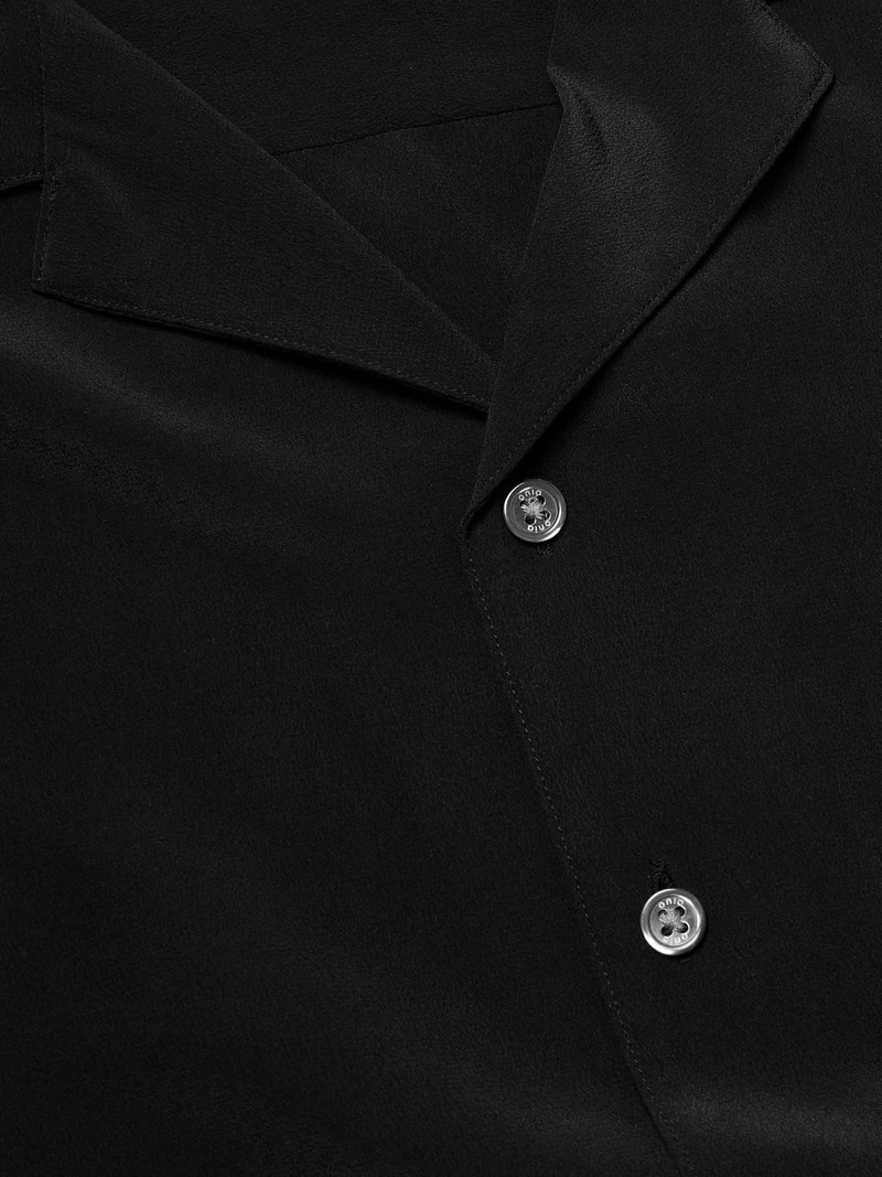 Vacation Camp-Collar Silk-Crepe Shirt 5