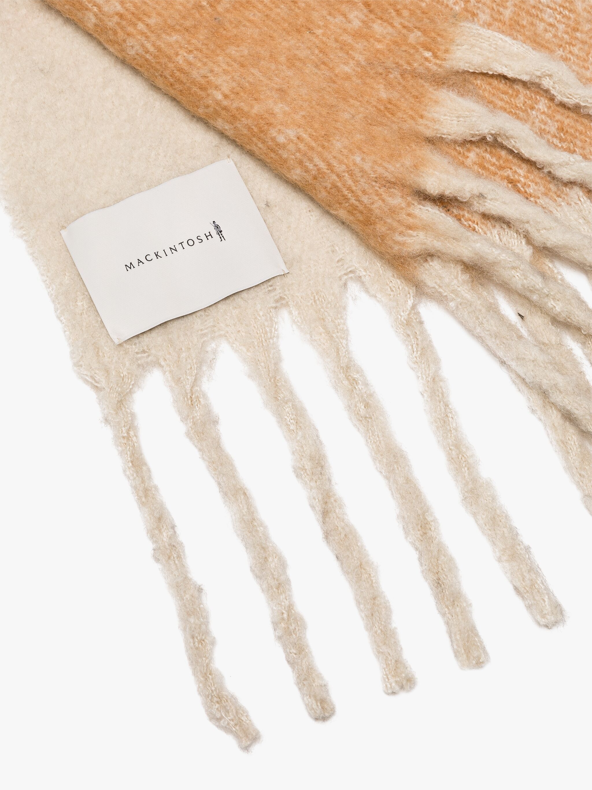 NATURAL STRIPED BLANKET SCARF - 3
