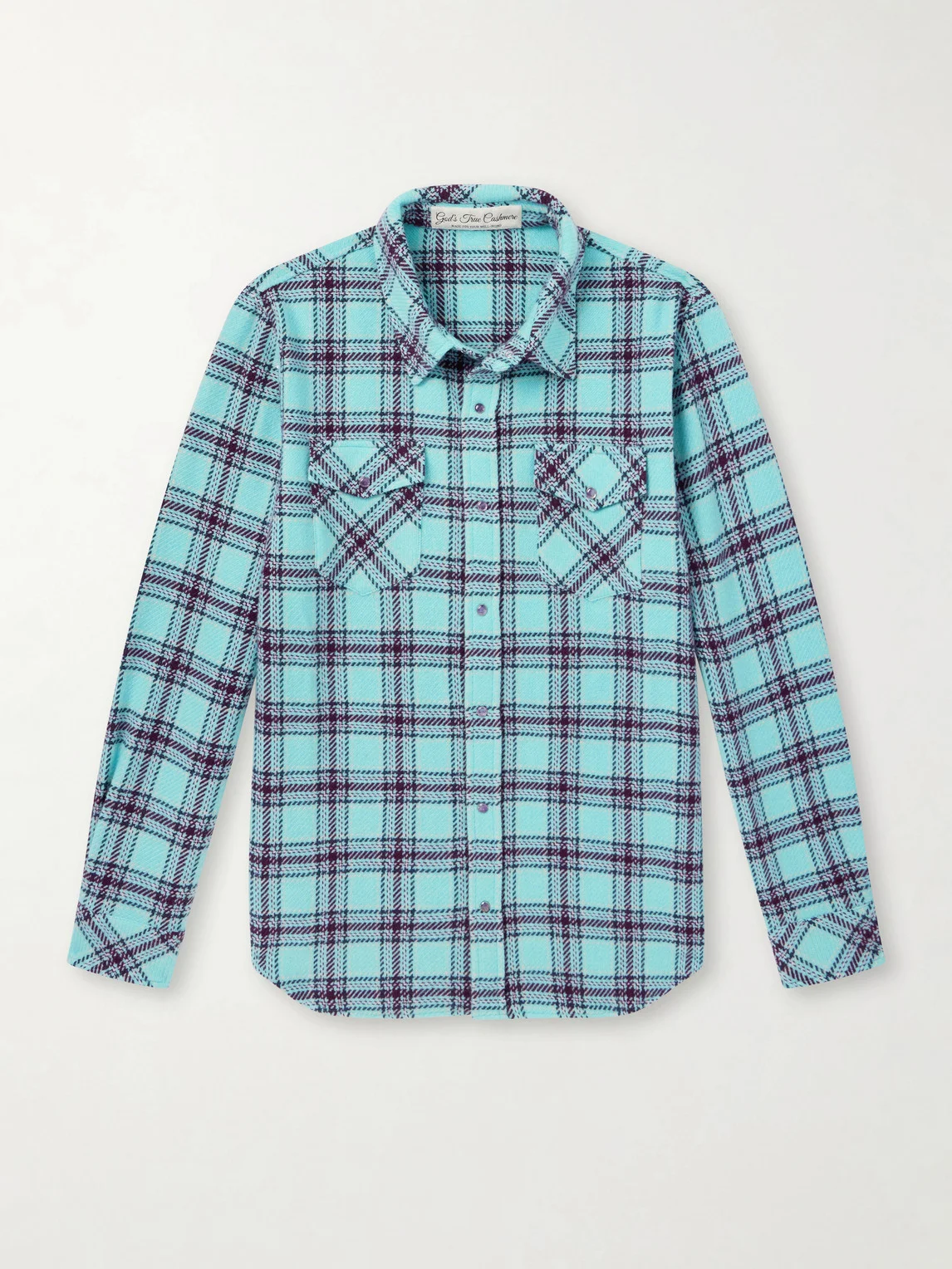Lagoon Checked Cashmere Shirt - 1
