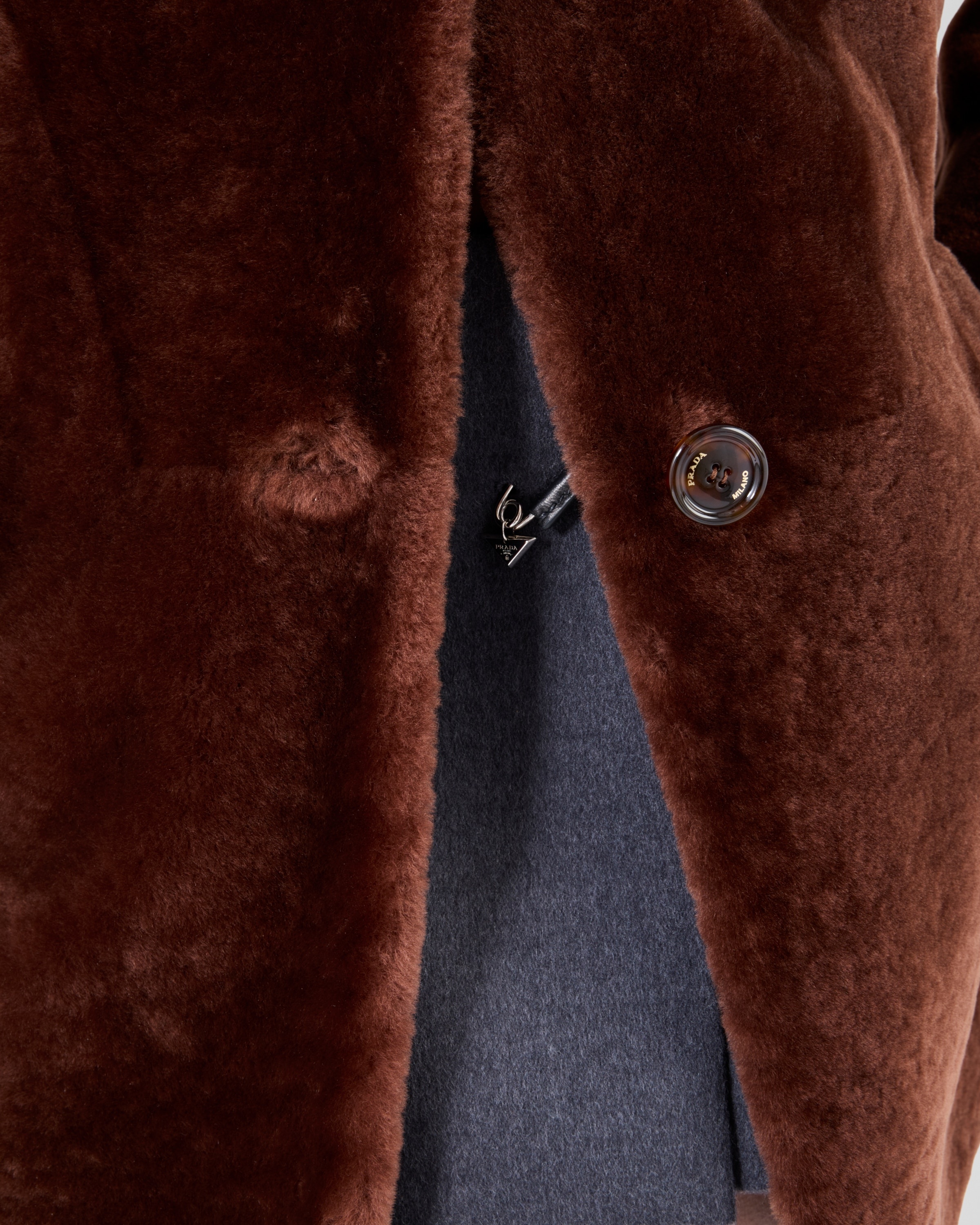 Shearling caban jacket - 4