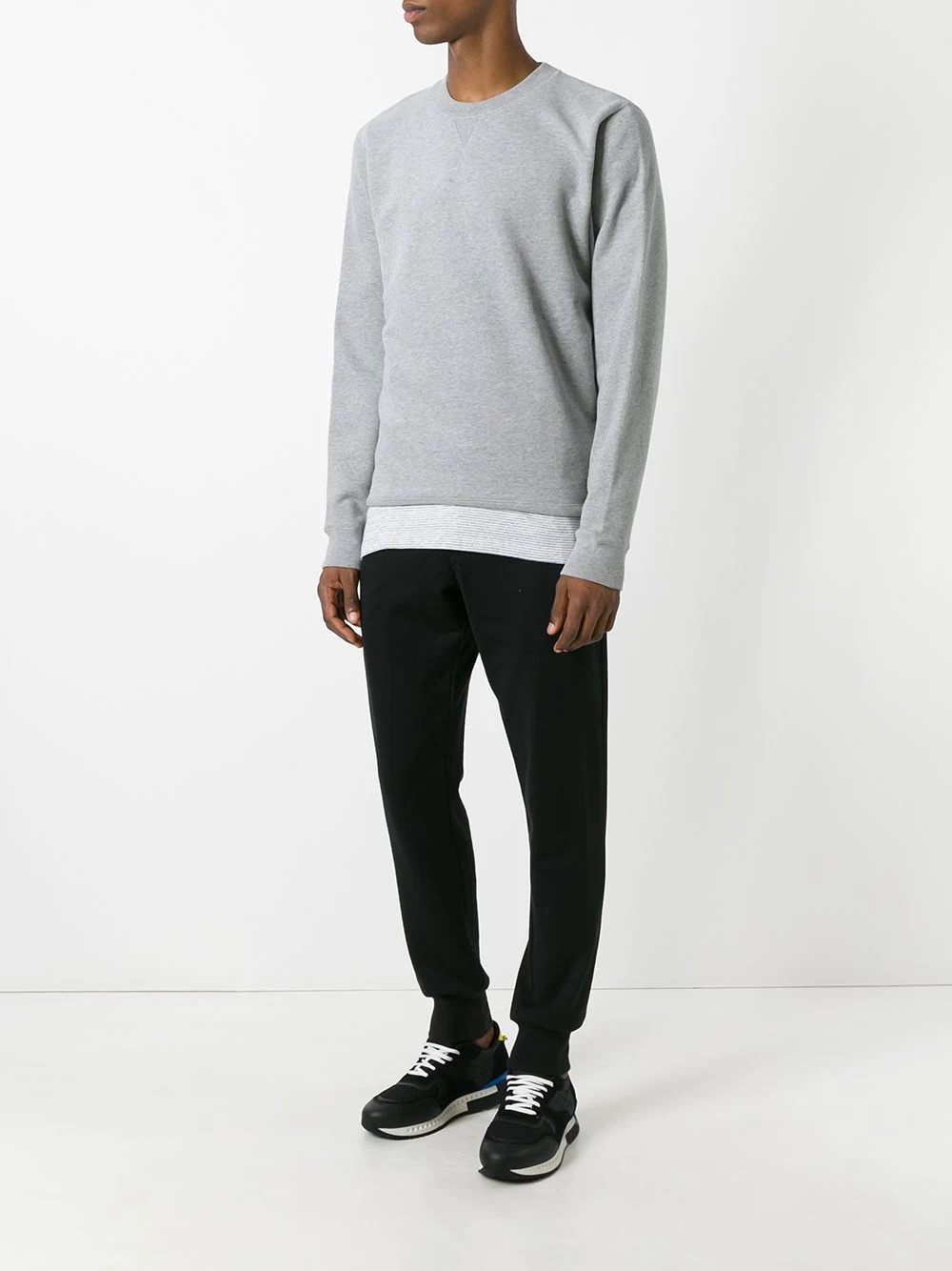 plain crew neck sweatshirt - 2