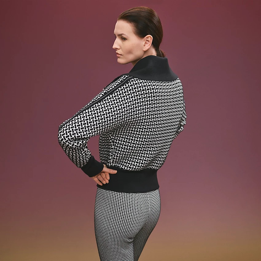 "Mosaique" knitted zip jacket - 2