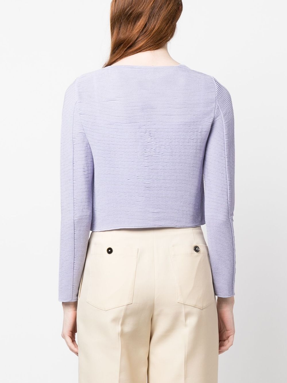 barré jersey zip-up jacket - 4