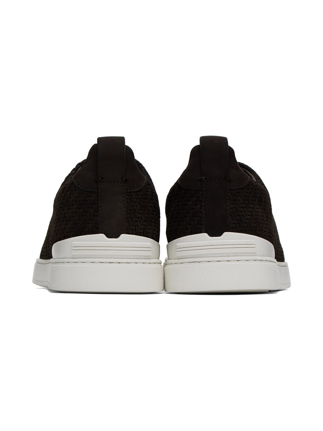 Brown Triple Stitch Sneakers - 2