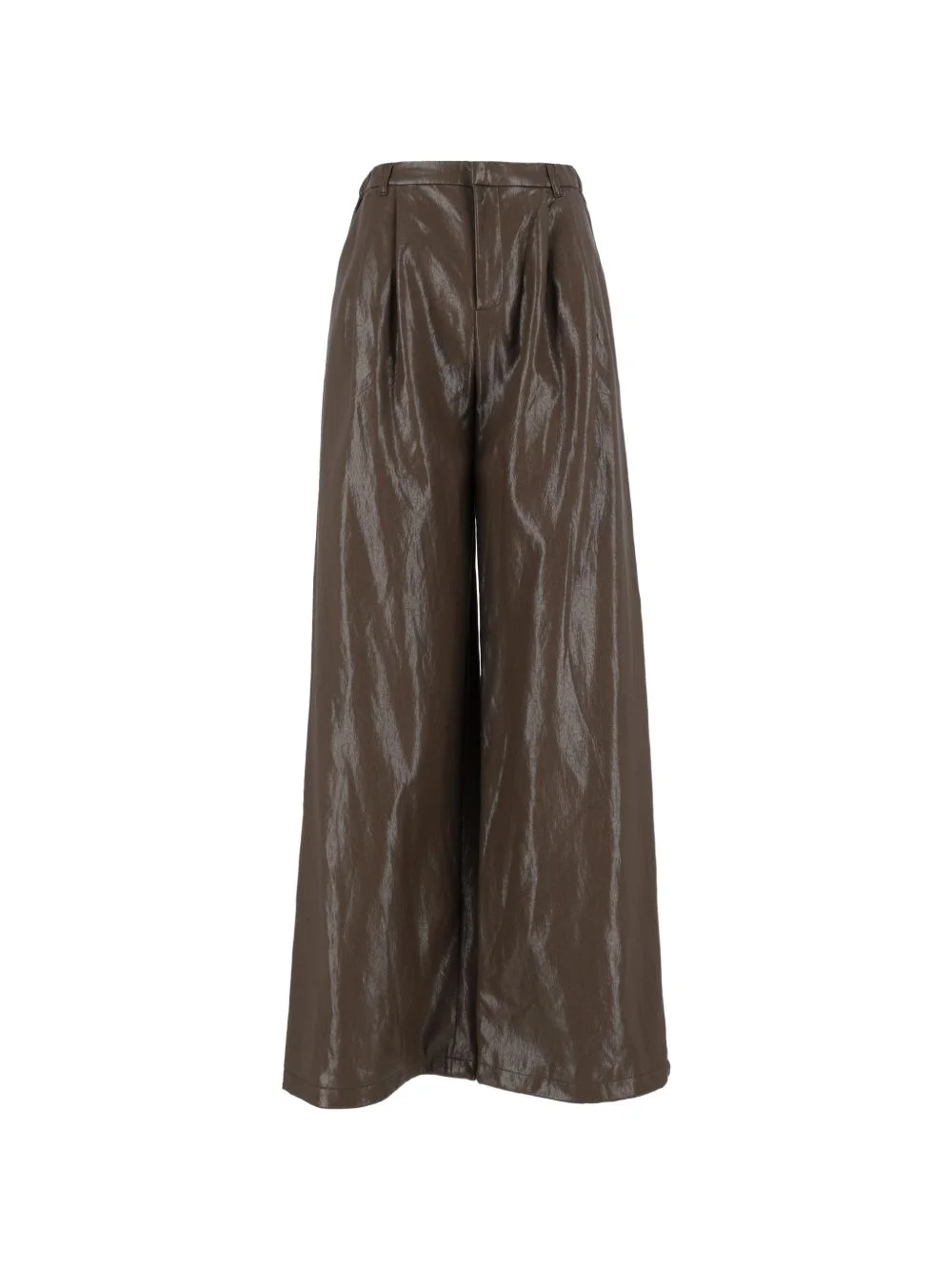 pleated wide-leg trousers - 1