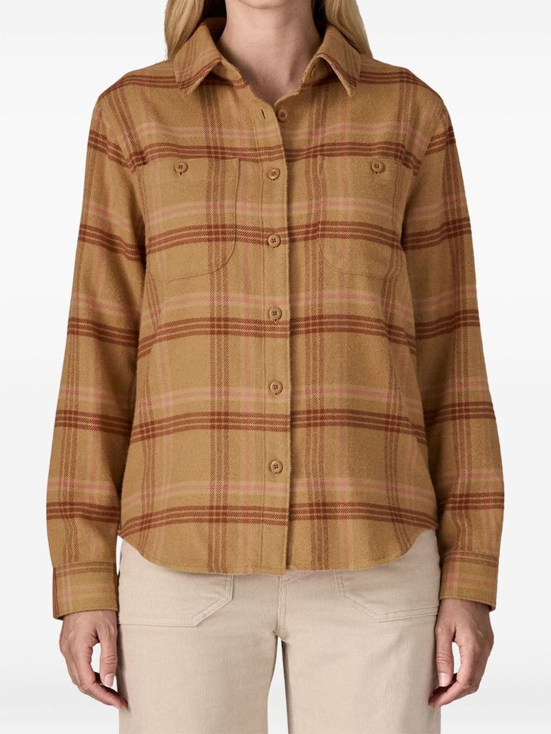 Patagonia buttoned plaid shirt outlook