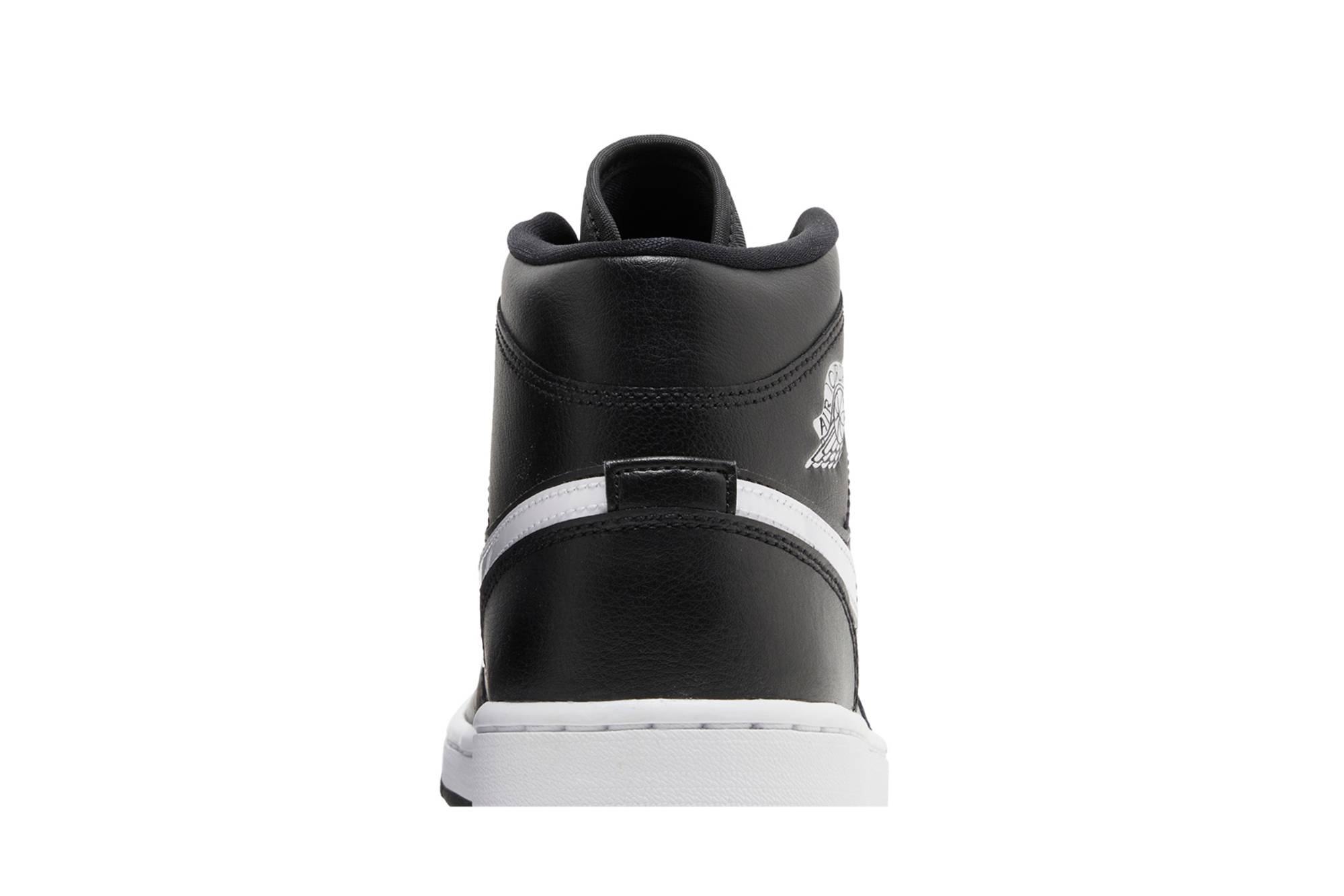 Wmns Air Jordan 1 Mid 'Black White' - 7