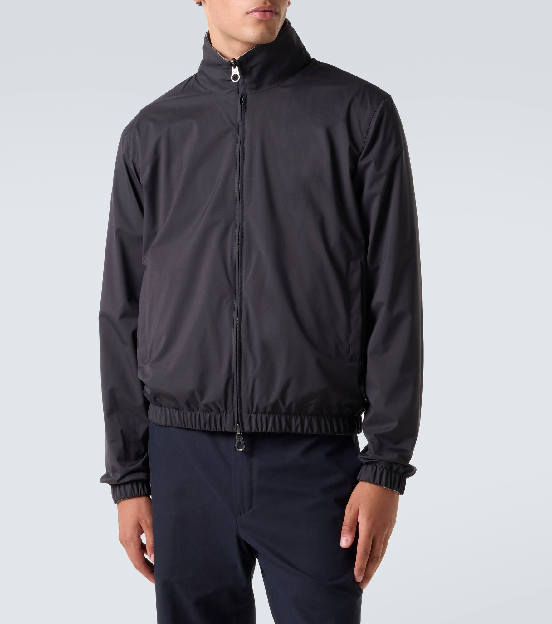Reversible cashmere bomber jacket - 3