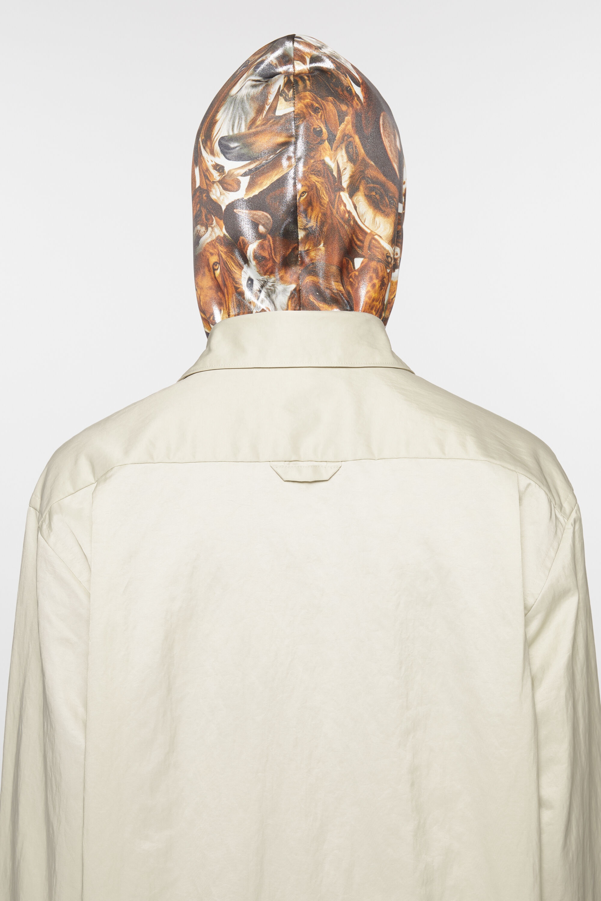 Nylon overshirt - Ivory white - 6