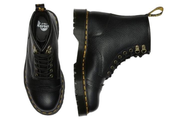 Dr. Martens 1460 Bex Faux Fur-Lined Leather Lace Up Boots 'Black' 27960001 - 5
