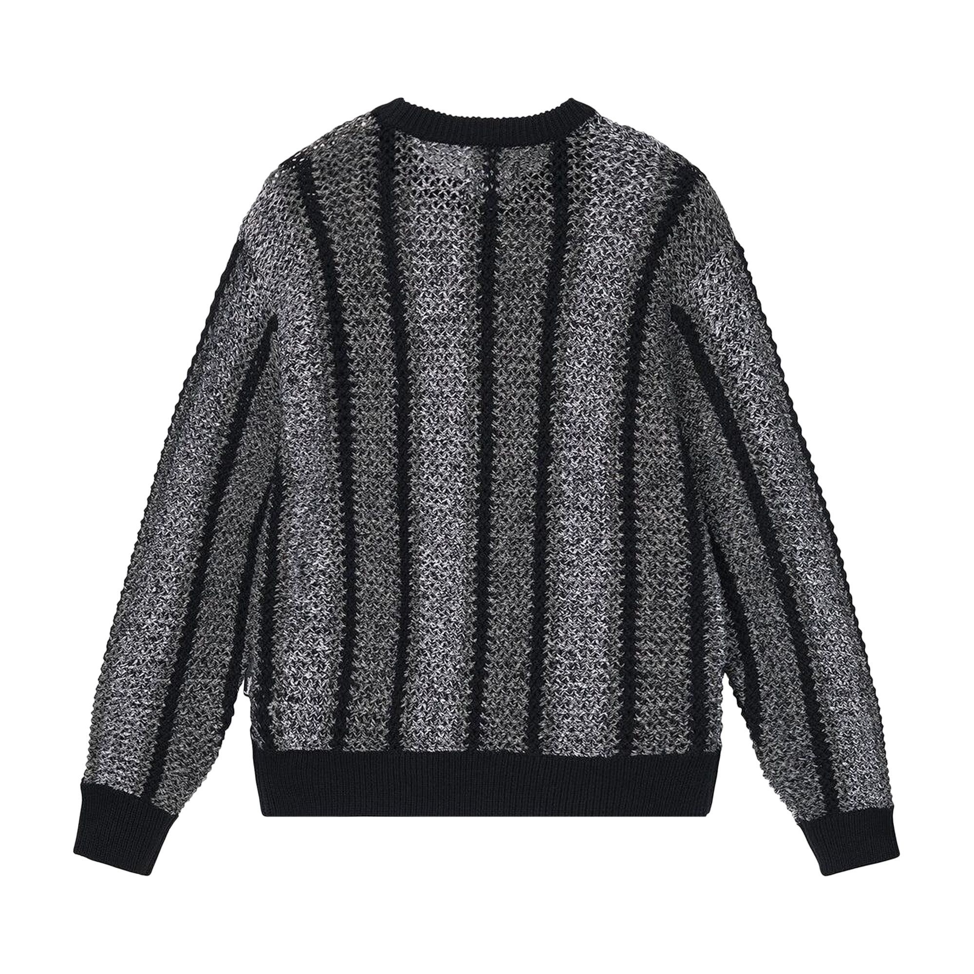 Stussy Baja Loose Gauge Sweater 'Black' - 2