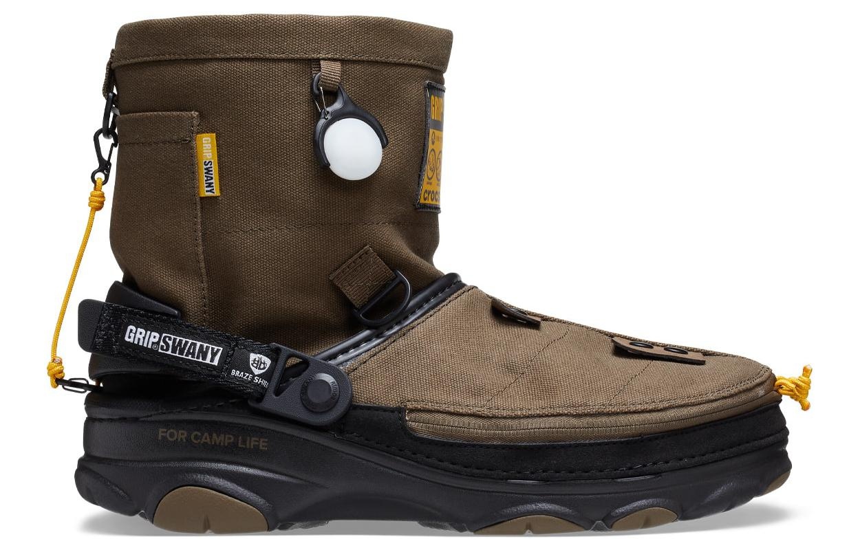 Crocs GRIP SWANY x atmos x All-Terrain Clog 'Olive' 208017-337 - 3