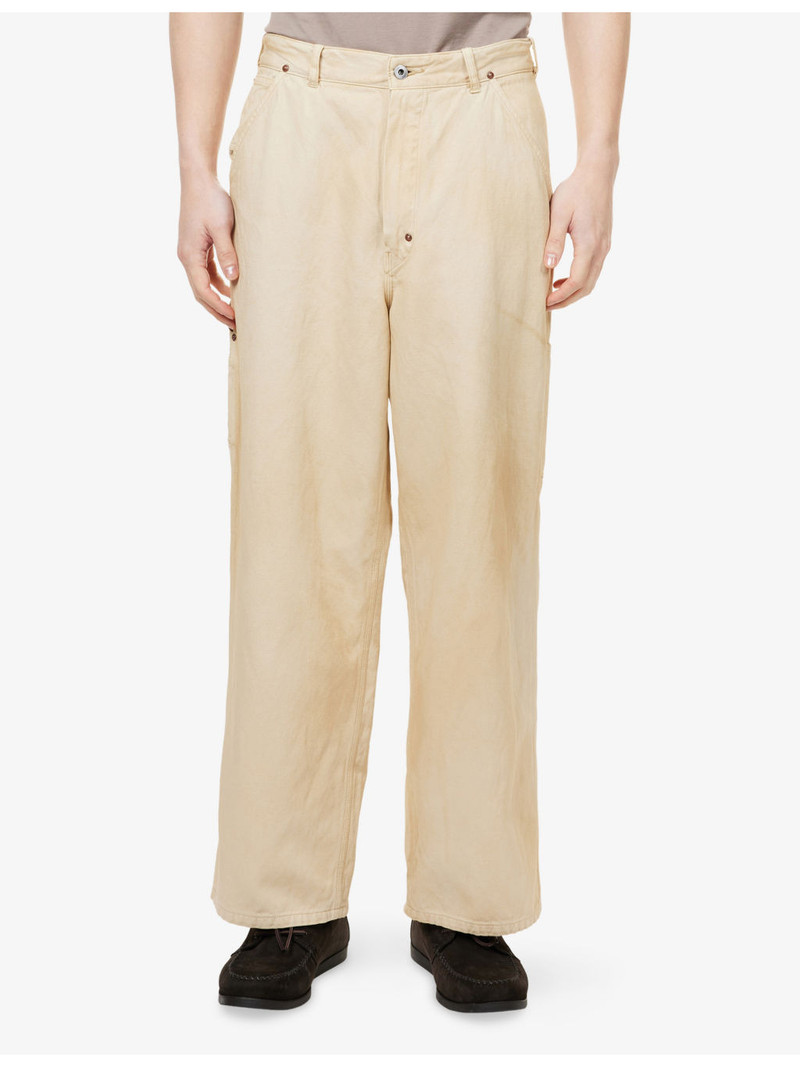Vintage Silk Hemp Cotton-Blend Painter Trousers 3