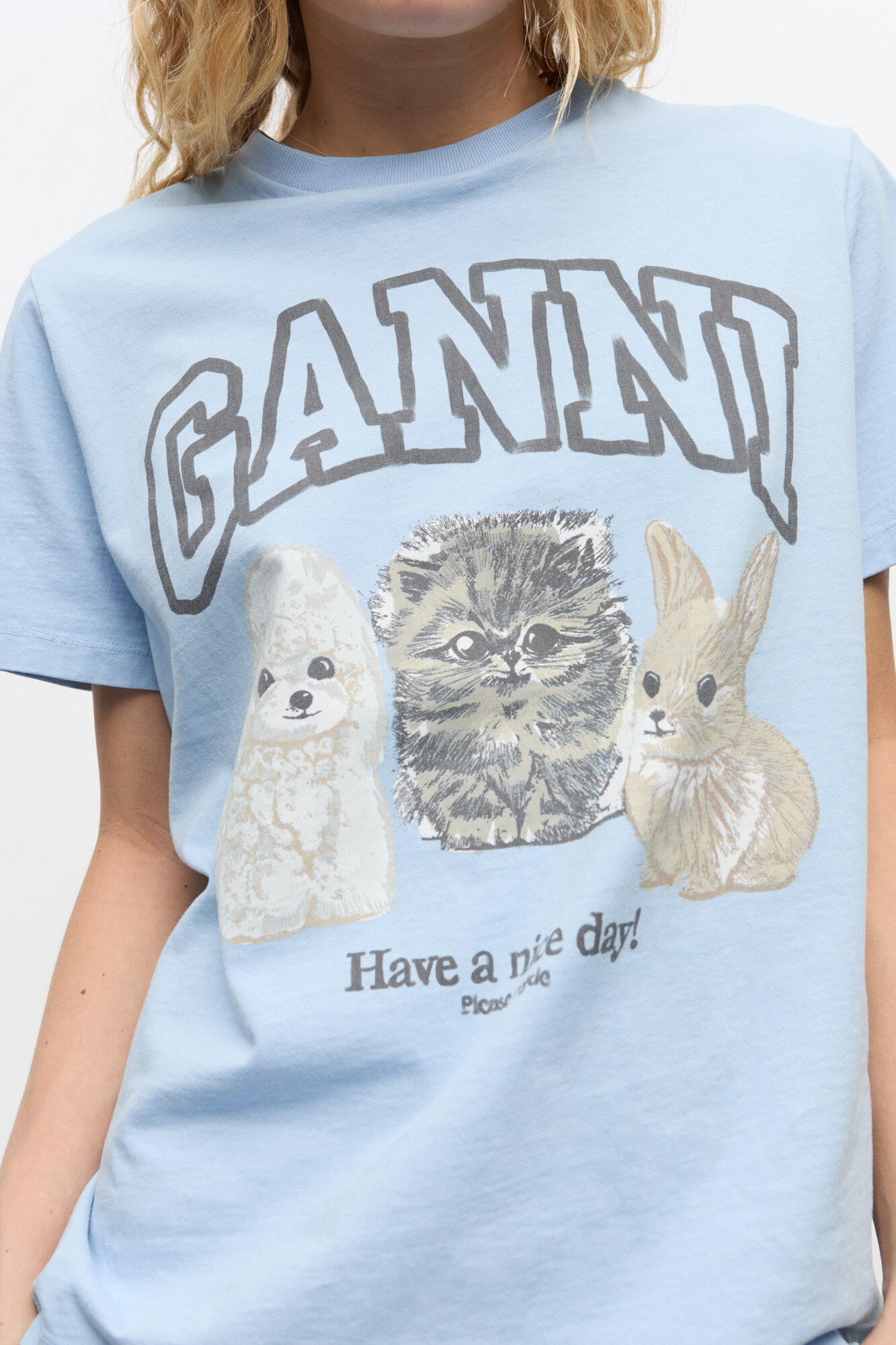 BLUE ANIMAL PRINT T-SHIRT - 5