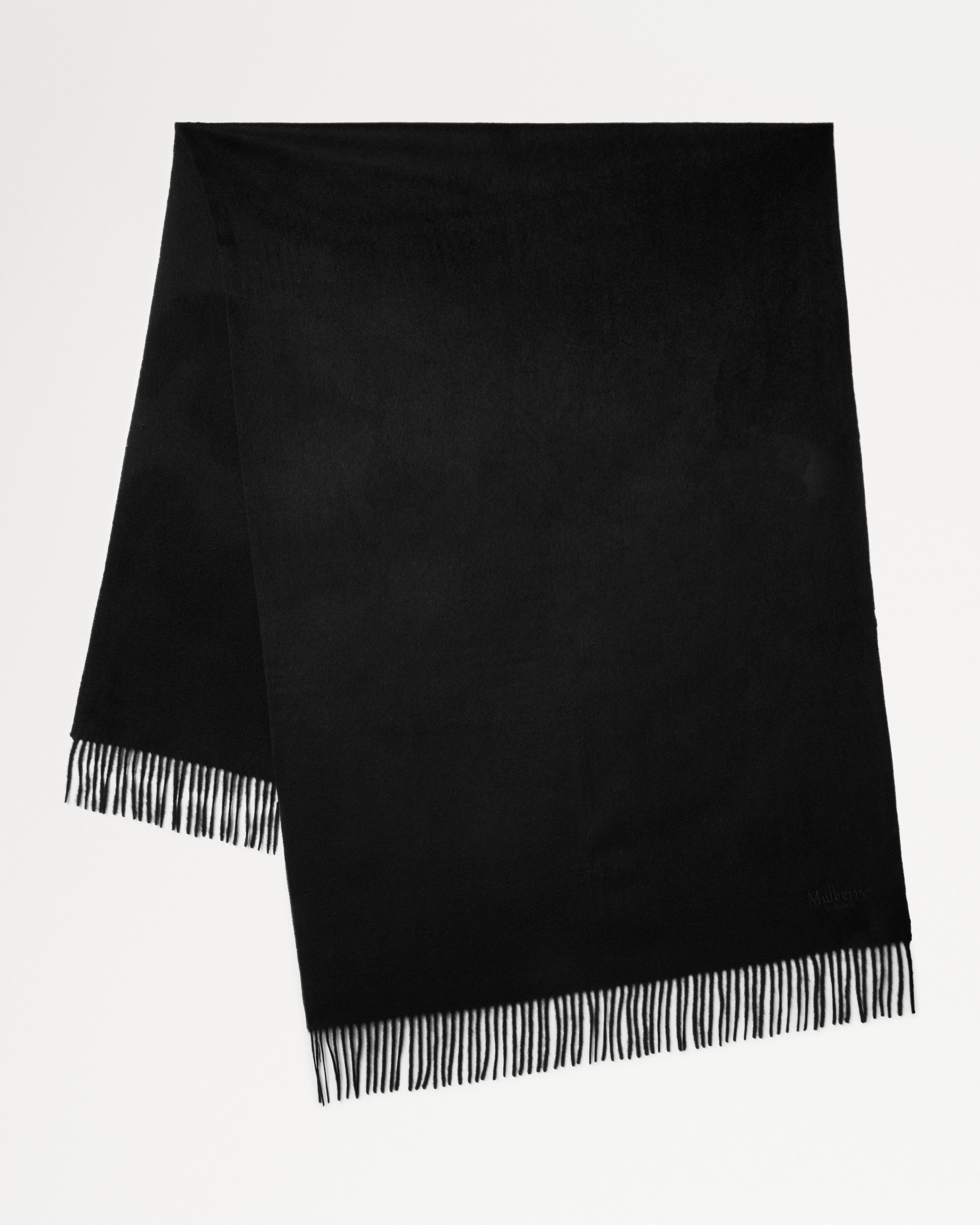 Solid Merino Wool Scarf
Black Merino Wool - 1