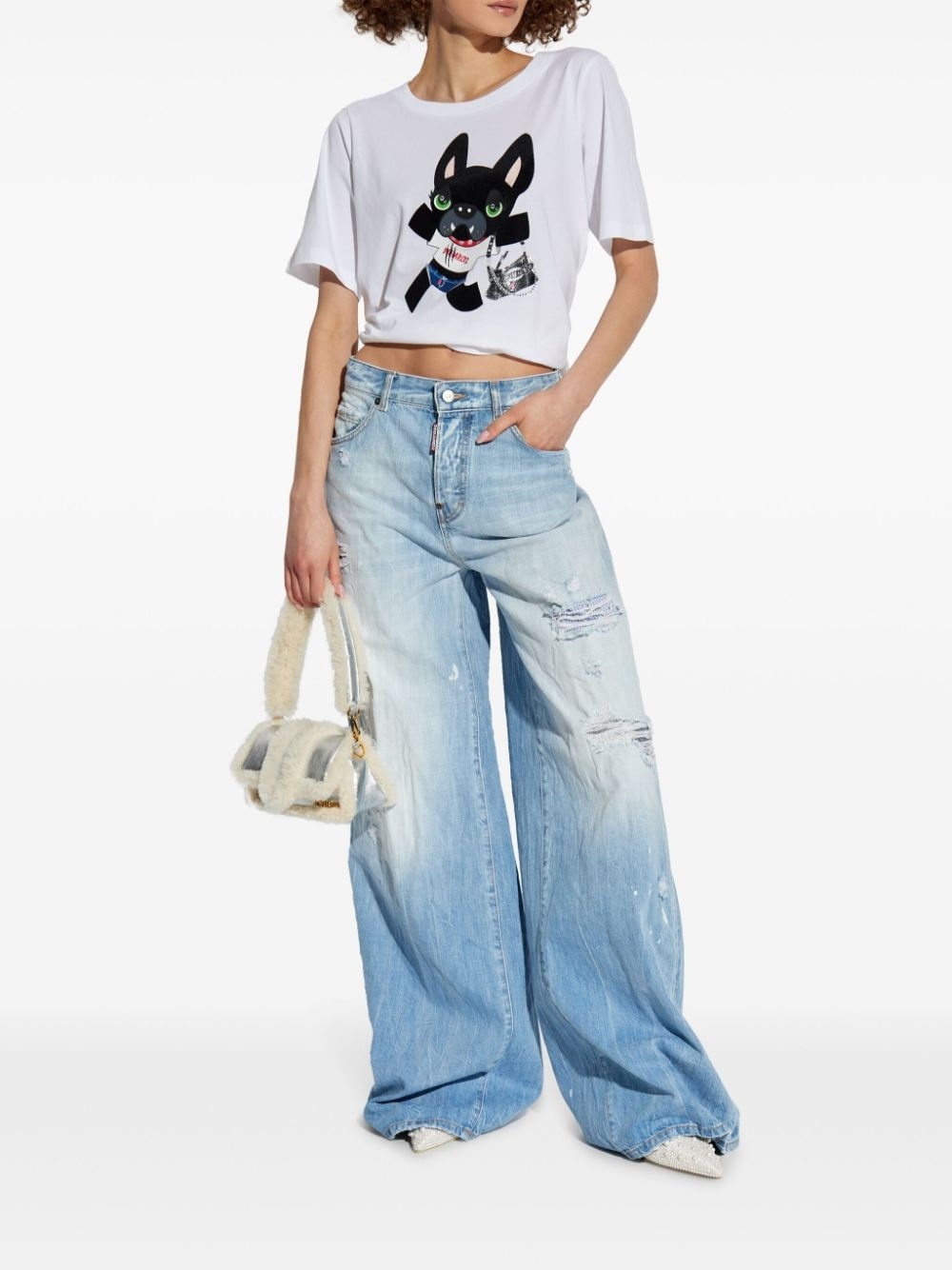 Dsquared2 T-shirt Bianco Donna - 5