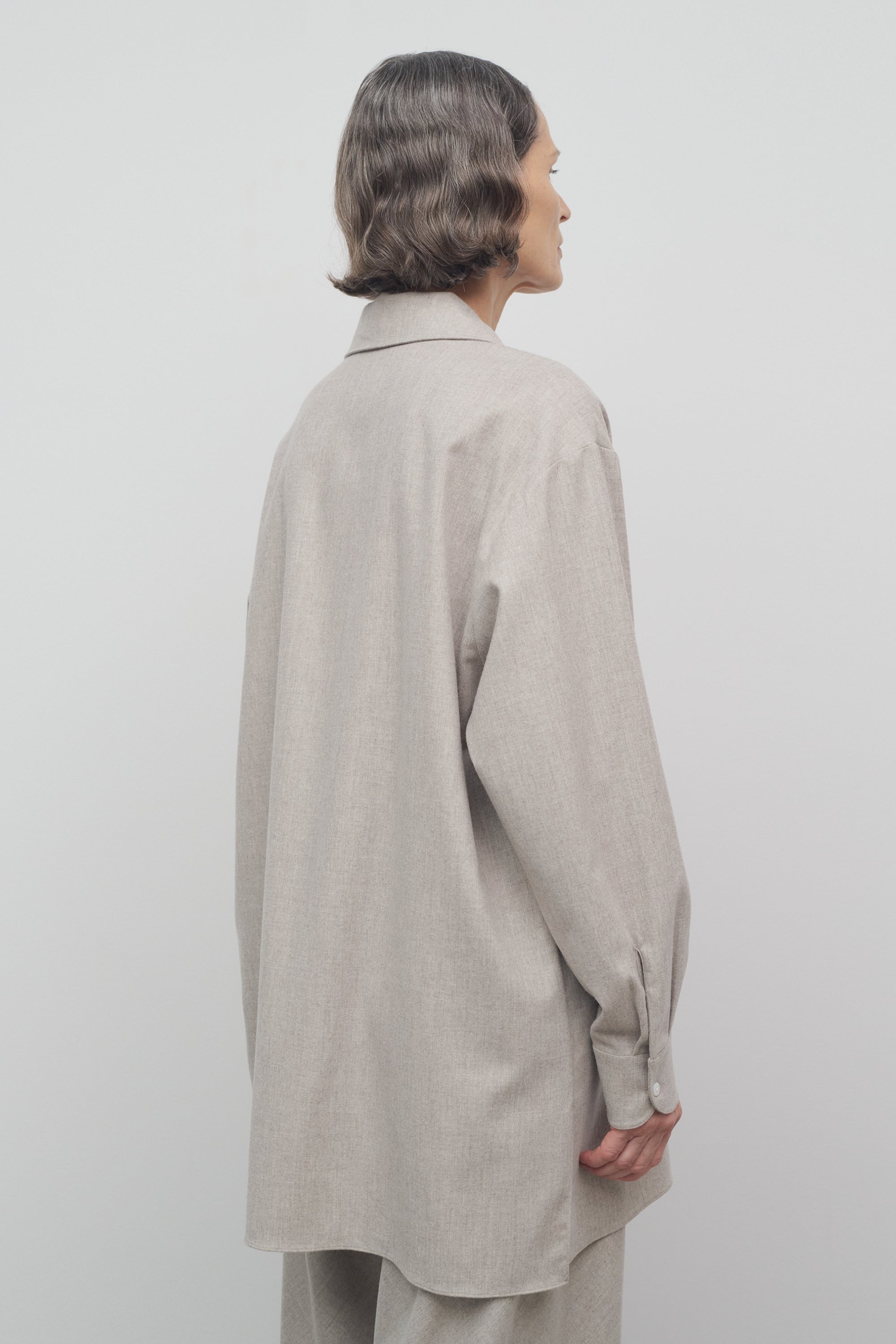 Komako Shirt in Wool and Cashmere - 5