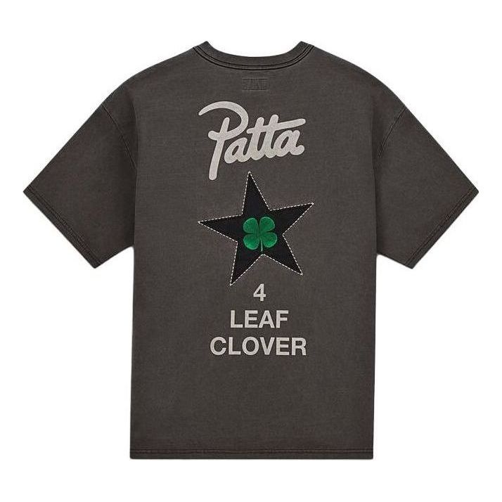 Converse x Patta Four-Leaf Clover Short Sleeve T-Shirt 'Black' 10024663-A01 - 2